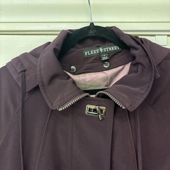 FS Limited Purple Double Lined Removable Hood Zipper Toggle Parka Coat. Sz M - Picture 5 of 15
